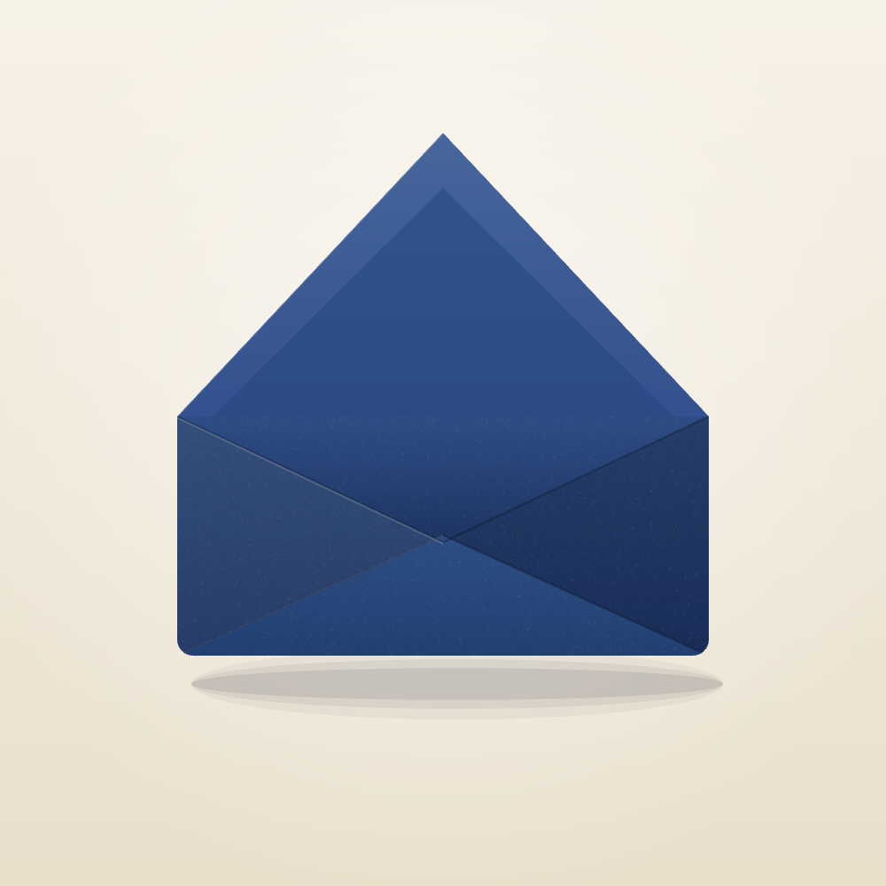 Envelop donkerblauw